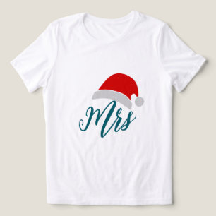 Mrs Santa Damen Weihnachts-Shirt - Paare Tee