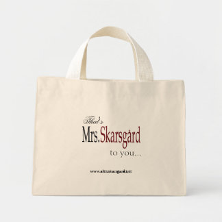 "Mrs. Skarsgard" Tote-Tasche Mini Stoffbeutel