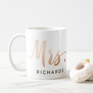 MRS. Typografie IMITATS ROSE GOLD Kaffeetasse