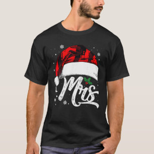 Mrs. und Mr. Weihnachtsmannmütze Weihnachtspaare M T-Shirt
