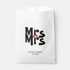 Mrs. und Mrs Modern Wedding Personalisiert Geschenktütchen