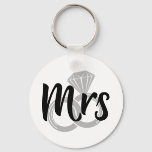 Mrs. Wedding Bride Gerade verheiratet Schlüsselanhänger