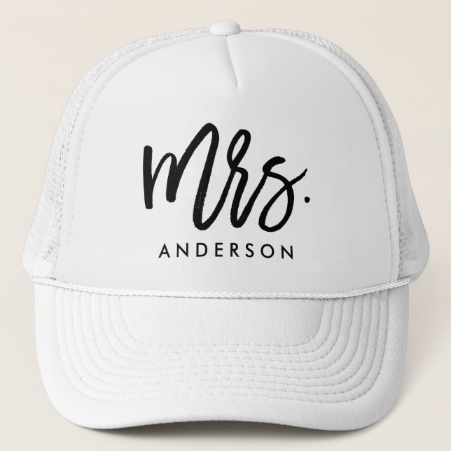 Mrs. Wedding Truckerkappe (Vorderseite)