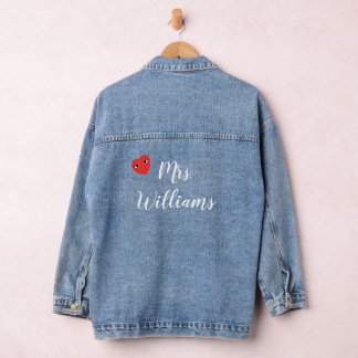 Mrs. with Heart Denim Jacket Jeansjacke