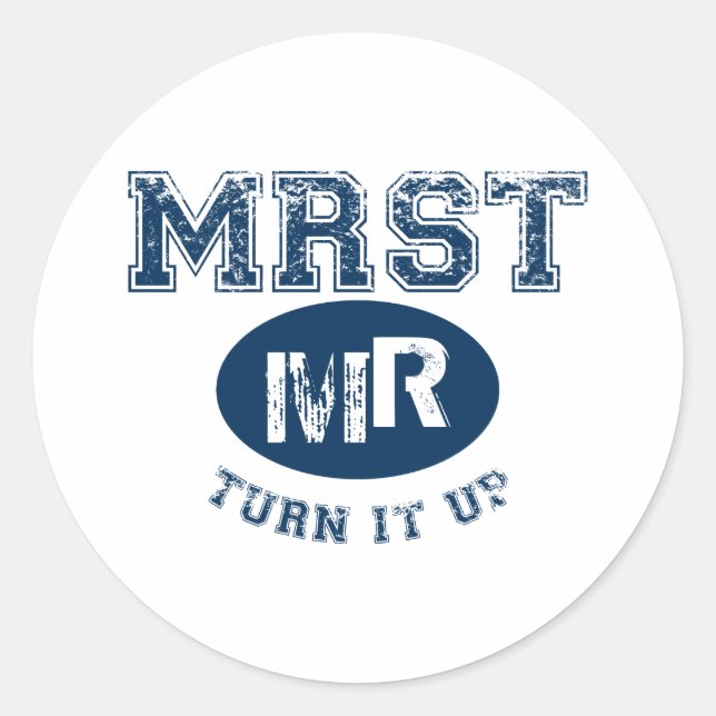MRST-Round-Aufkleber Runder Aufkleber (Vorderseite)