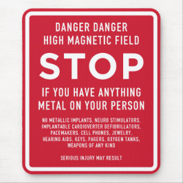 MRT-Sicherheitswarnung - Hochmagnetisches Feld Ale Mousepad