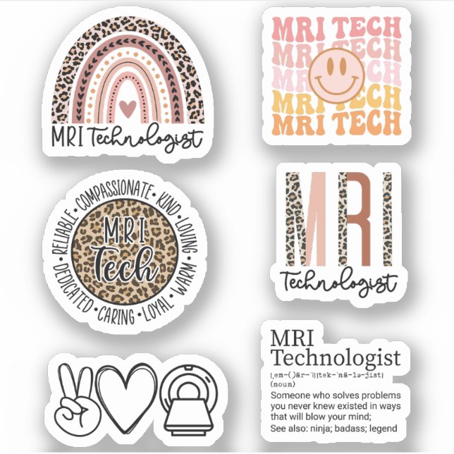 MRT-Technologe, Radiologie-Geschenke, MRT Tech Pac Aufkleber (Vorderseite)