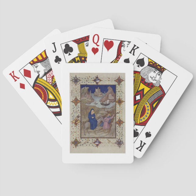 MS 11060-11061 Stunden Notre-Dame: Vesper, F Spielkarten (Rückseite)