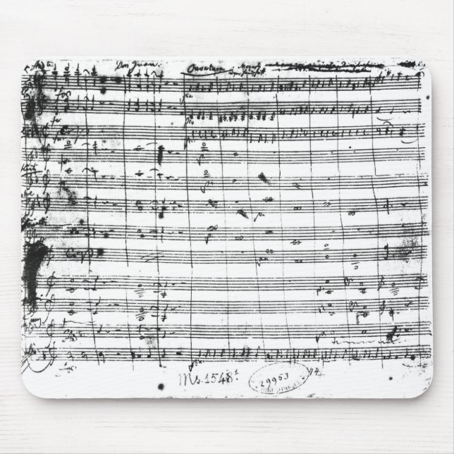 Ms.1548 Ouverture der Oper 'Don Giovanni Mousepad (Vorne)