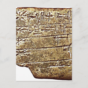 MS-2272-Liste der Waren in der Reihenfolge ihres D Postkarte