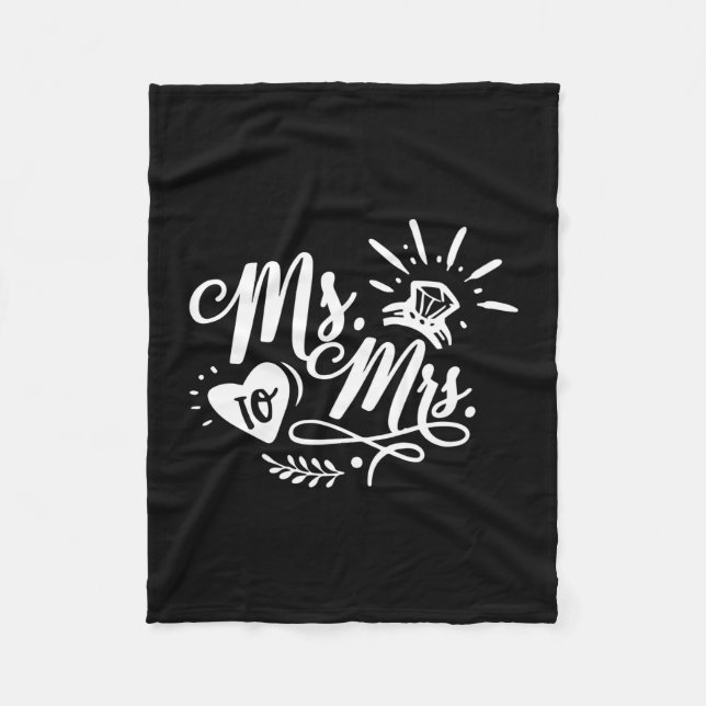 Ms auf Mrs Performance  Fleecedecke (Vorderseite)