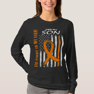 MS Family Fight Son Multiple Sklerose American Fl T-Shirt