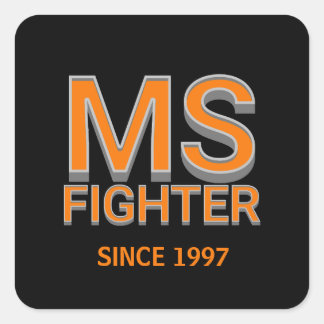 MS Fighter Quadratischer Aufkleber
