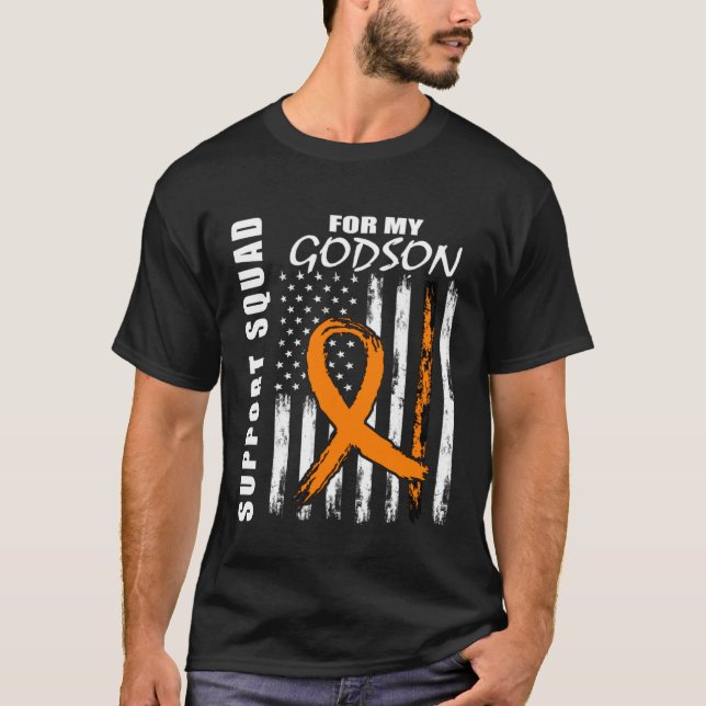 MS Godson Multiple Sclerosis Awareness Flag Godpar T-Shirt (Vorderseite)