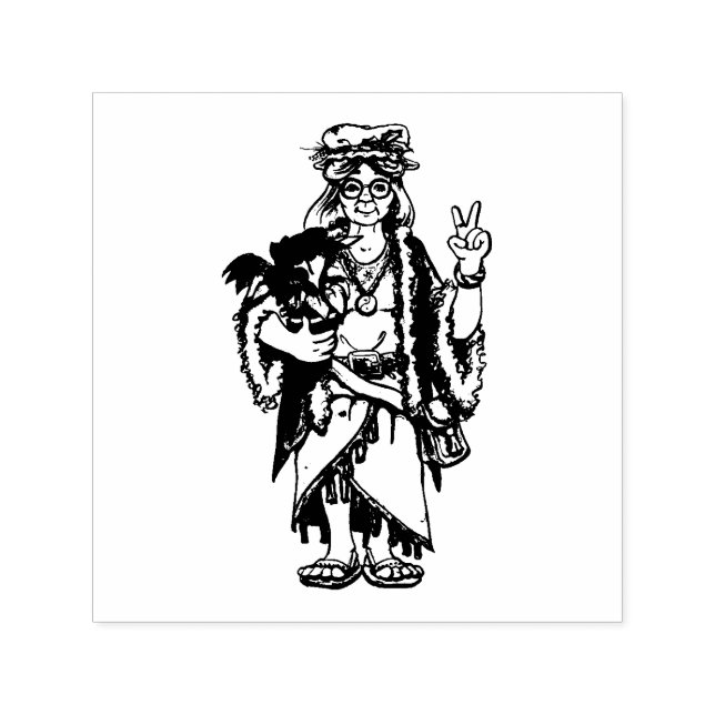 Ms Hippie Santa Permastempel (Design)