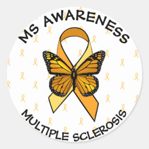 MS Multiple Sklerose Awareness Butterfly Sticker
