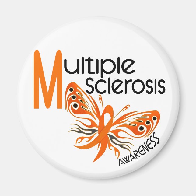 MS Multiple Sklerose BUTTERFLY 3.1 Magnet (Vorne)