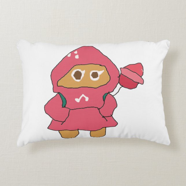 Ms Paint cookie run Erdbeerkeks Dekokissen (Vorderseite)