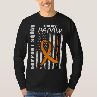 MS Papaw Multiple Sklerose Bewusstsein USA-Flagge T-Shirt