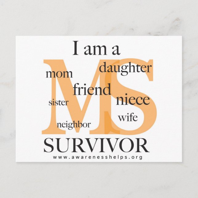 MS Survivor - weiblich Postkarte (Vorderseite)