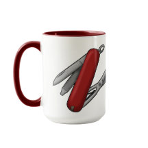 M's Swiss Style Multitool Knife Tasse für Vater