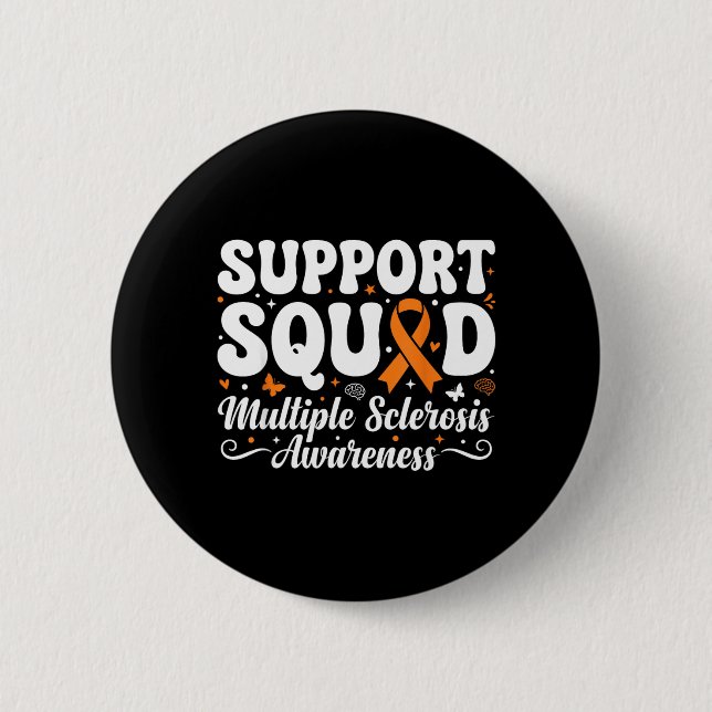 MS Warrior Support Squad Multiple Sklerose Button (Vorderseite)