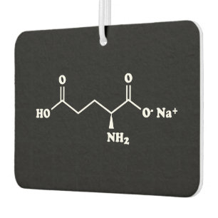 MSG MonoNatrium Glutamate Molecule Chemische Forme Autolufterfrischer