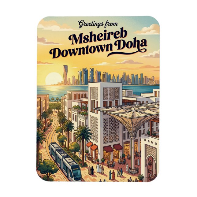 Msheireb Downtown Doha Katar Magnet (Vertikal)