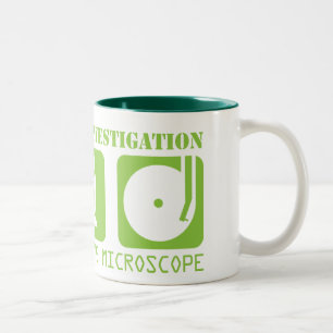 MSI: Mikroskop-Ikonen-Tasse Zweifarbige Tasse