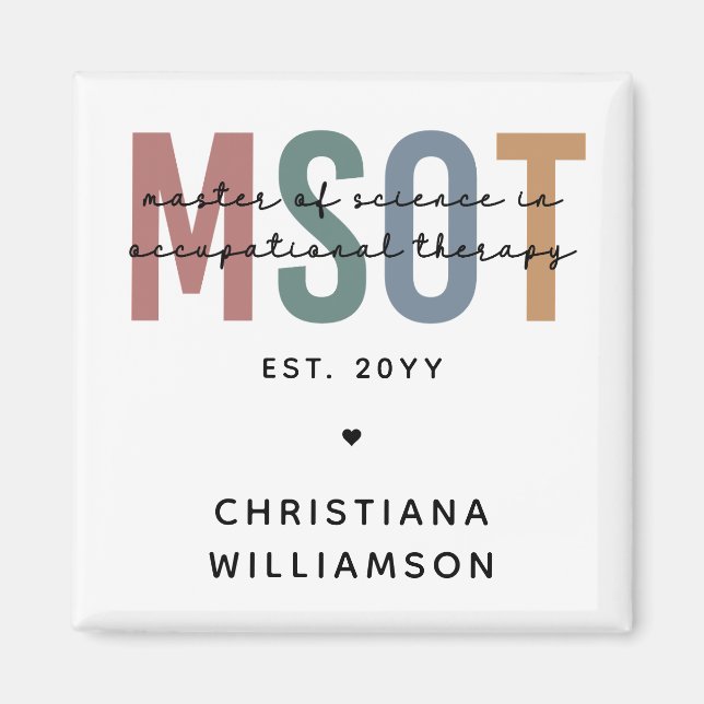 MSOT-Master für Berufstherapie Magnet (Vorne)