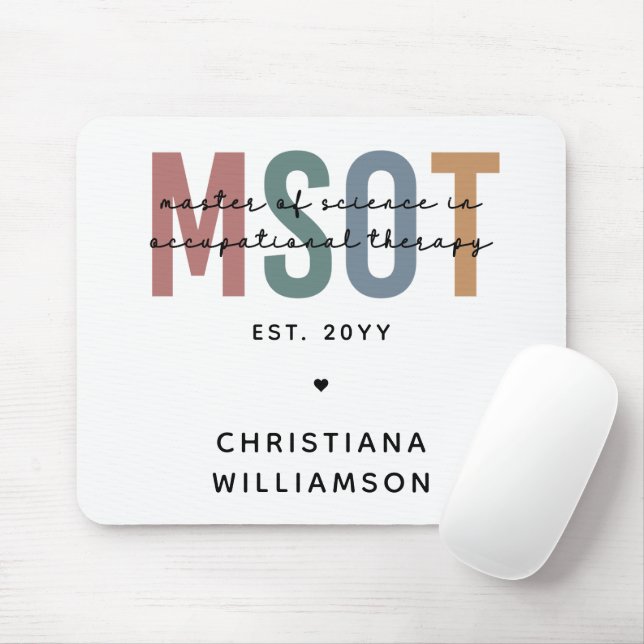 MSOT-Master für Berufstherapie Mousepad (Mit Mouse)