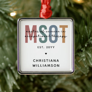 MSOT-Master für Berufstherapie Ornament Aus Metall