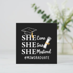 MSW Master-Abschluss Master of Social Work Absolve Einladung