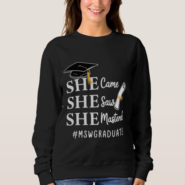 MSW Master-Abschluss Master of Social Work Absolve Sweatshirt (Vorderseite)