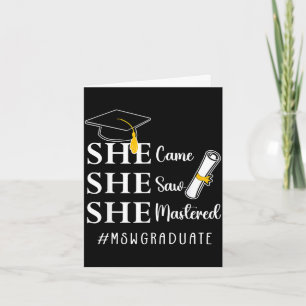 Msw Master-Abschluss Master of Social Work Karte