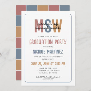 MSW Master of Social Work Abschluss Einladung