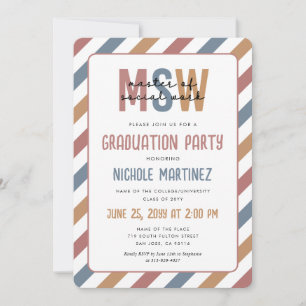 MSW Master of Social Work Abschluss Retro Einladung