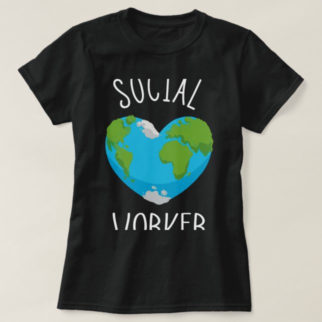 MSW Master Social Worker School Soc T-Shirt (Design vorne)