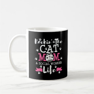 MSW Social Work Cat Mama Abschluss Geschenk Kaffeetasse