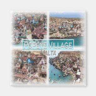 MT0017 Europe, Malta, Popeye Village, Kühlschrank Magnet