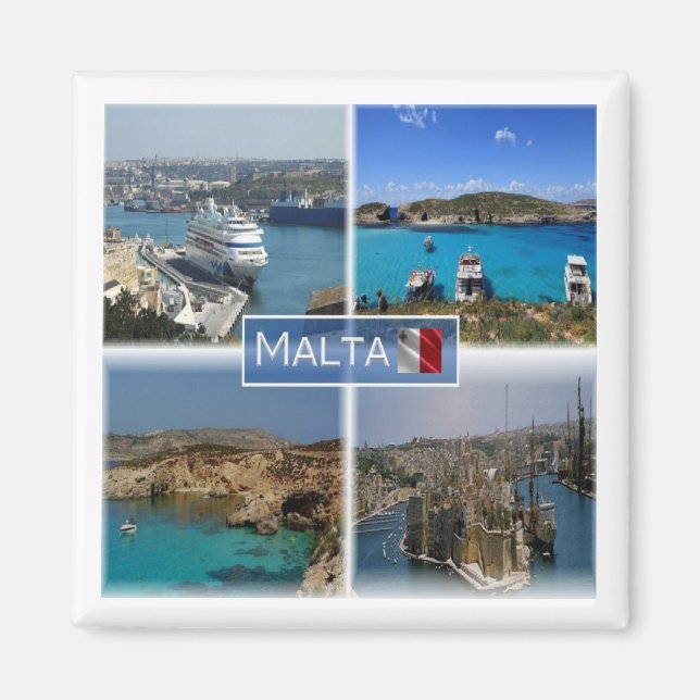 MT005 THE BLAUE LAGOON, Malta, Kühlschrankmagnet (Vorne)
