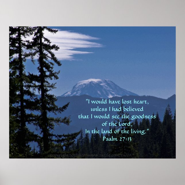 Mt. Adams Print w/Scripture Verse Poster (Vorne)