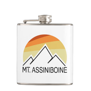Mt. Assiniboine Retro Flachmann