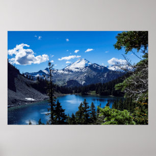 Mt Baker Gipfel - Leinwanddruck Poster