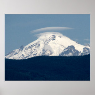 Mt Baker mit Cloud Poster
