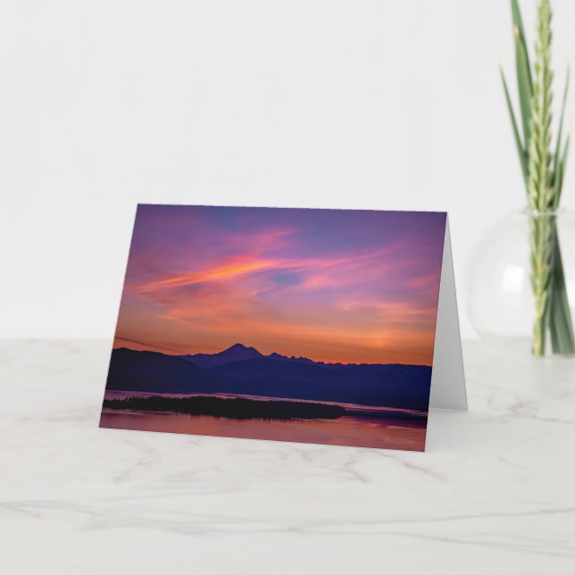 Mt Baker Washington Staat Dankeschön Card Dankeskarte (Vorderseite)