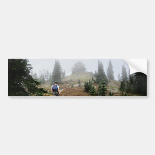 Mt Brown Lookout - Glacier National Park Autoaufkleber