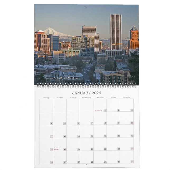 Mt. Calendrier de capot (Jan 2026)
