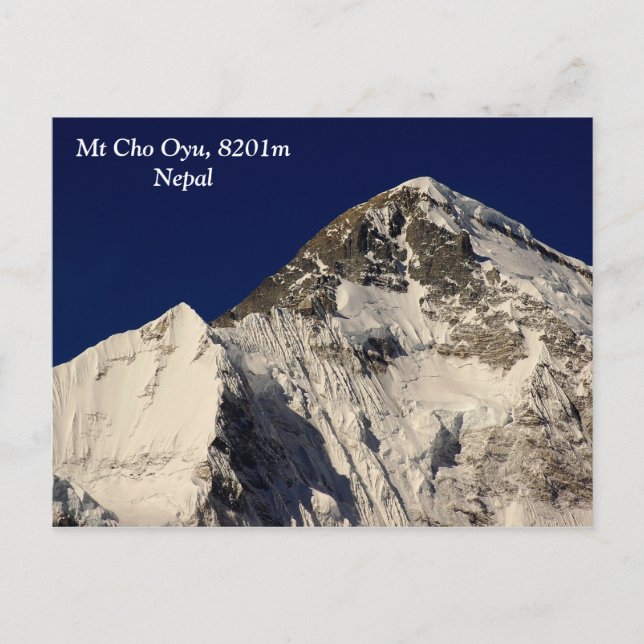Mt Cho Oyu Postkarte (Vorderseite)