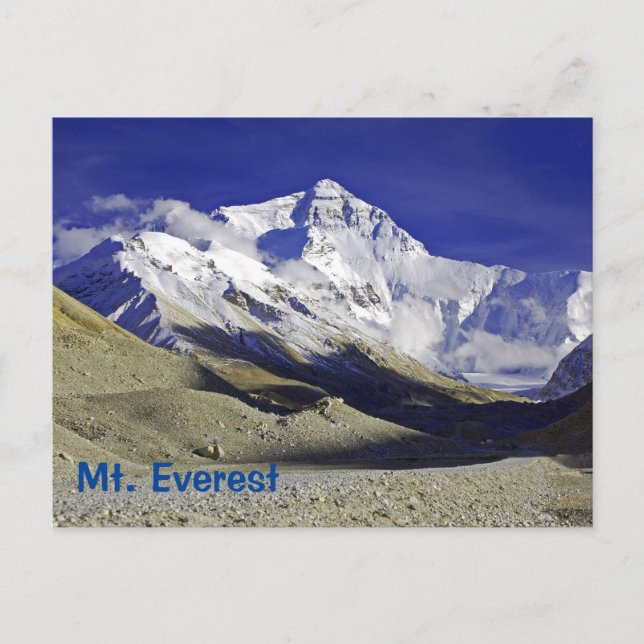 Mt. Everest Base Camp Tibetische Seite Postkarte (Vorderseite)
